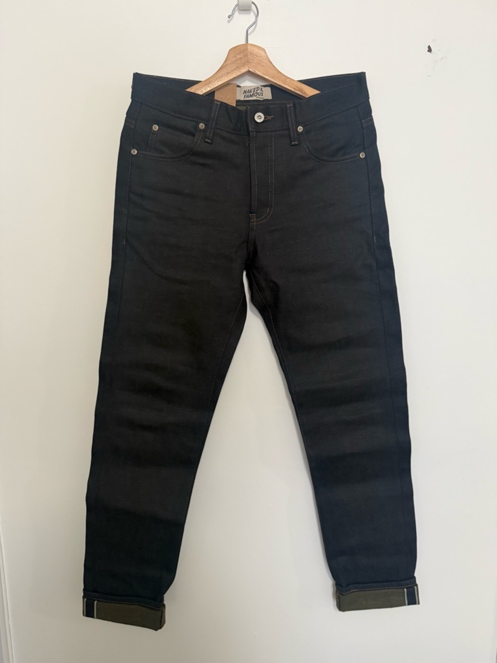 Black Slim Straight Men's Jeans